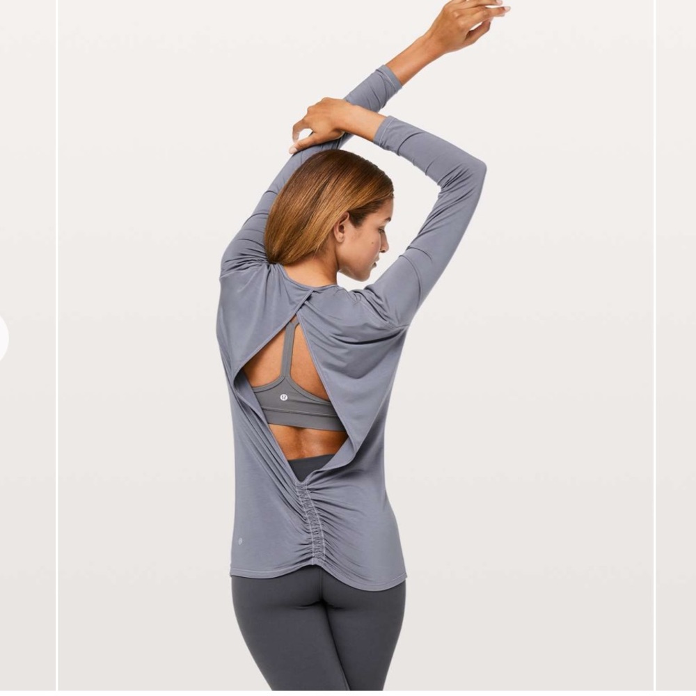 0522 Lululemon Deep Stretch Long Sleeve cinch size 8